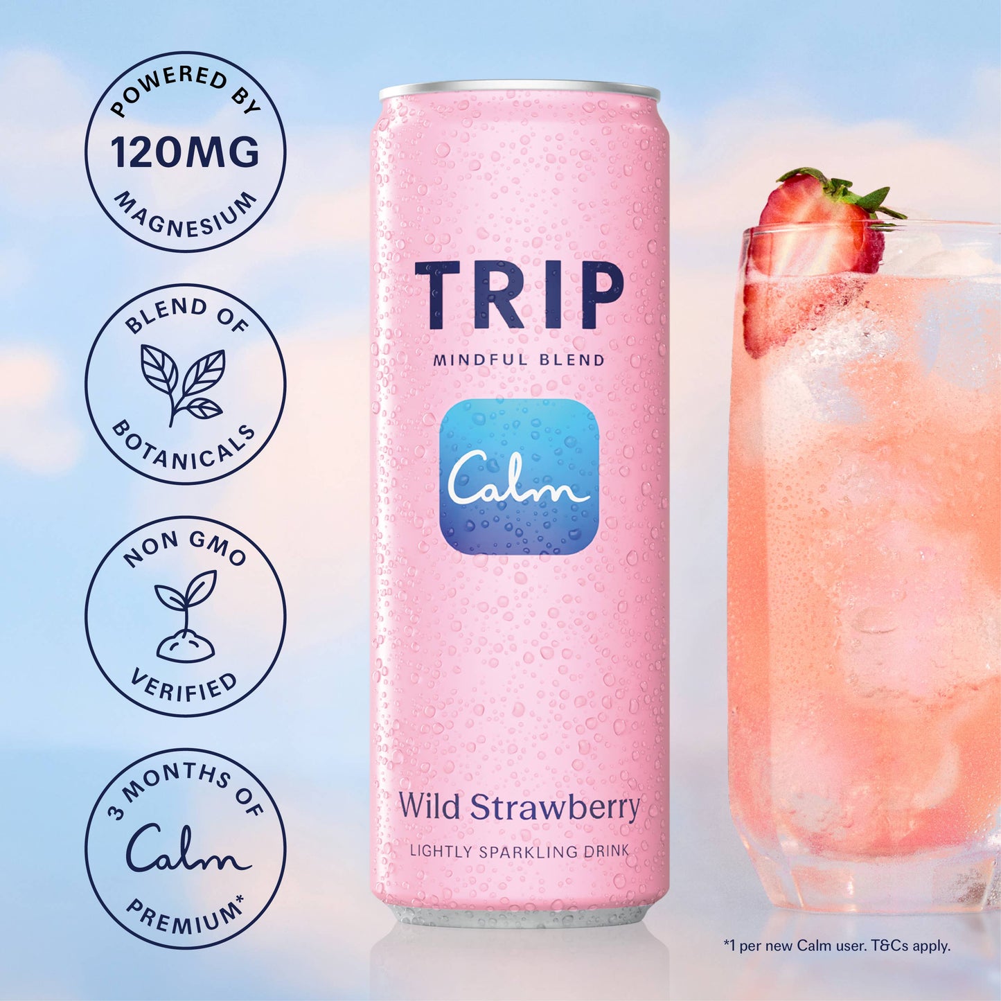 TRIP - Mindful Blend Wild Strawberry 4 pack (6 x 4 packs)
