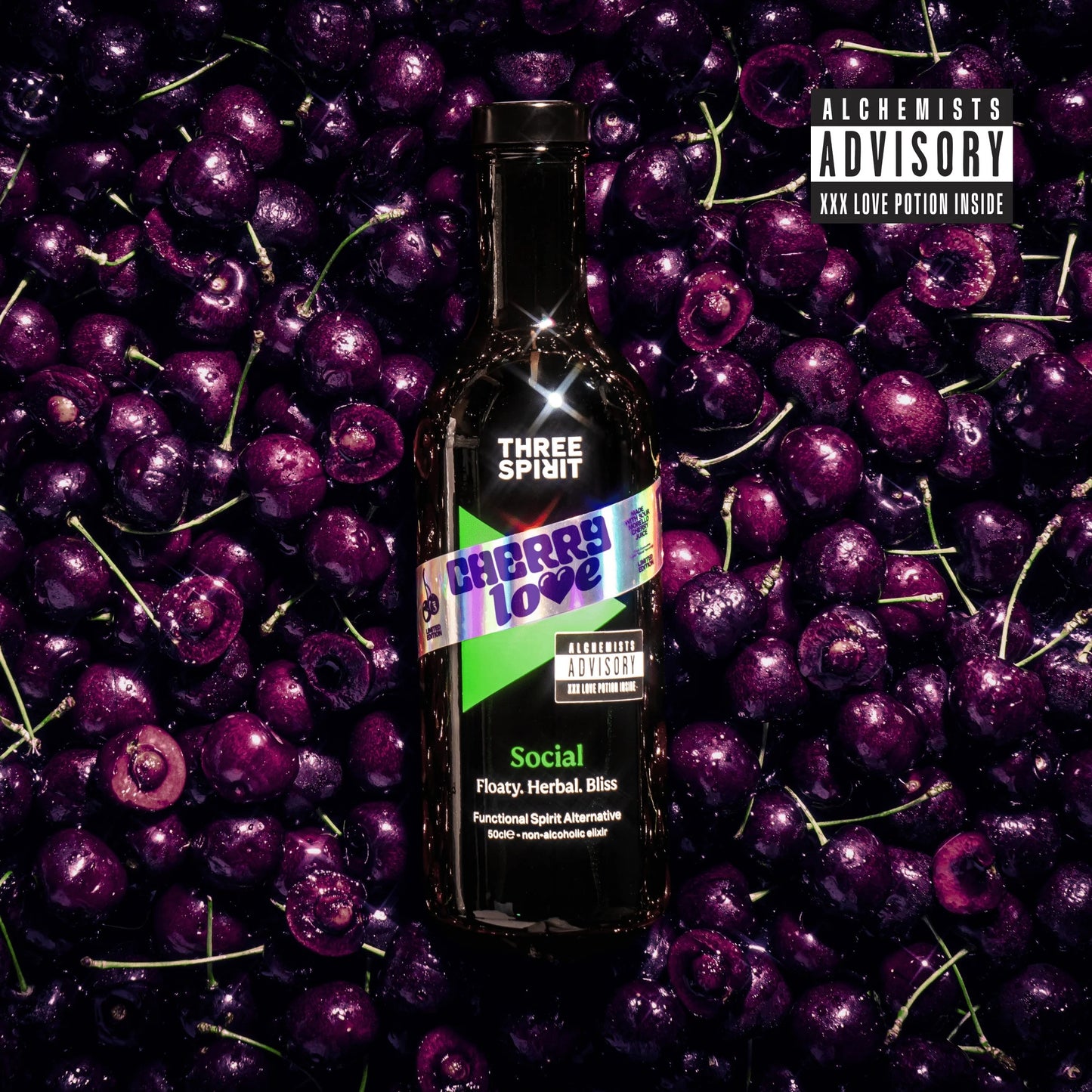 Three Spirit Social Cherry Love | 500ml Bottle
