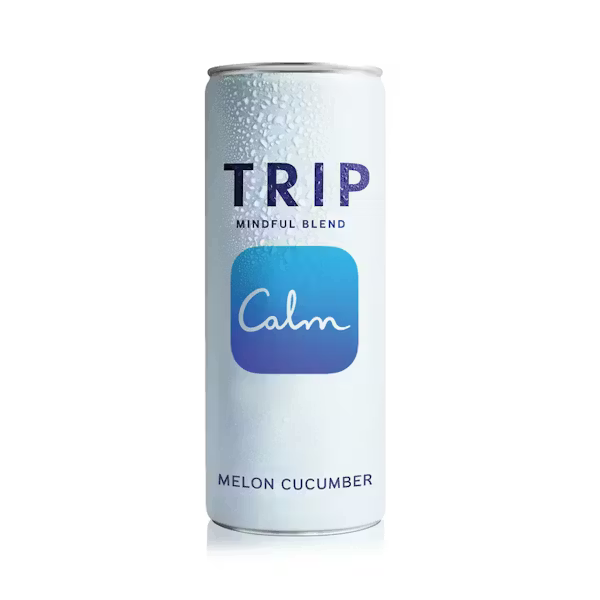 TRIP Mindful Blend Melon Cucumber Sparkling Botanical Drink | 4-pack
