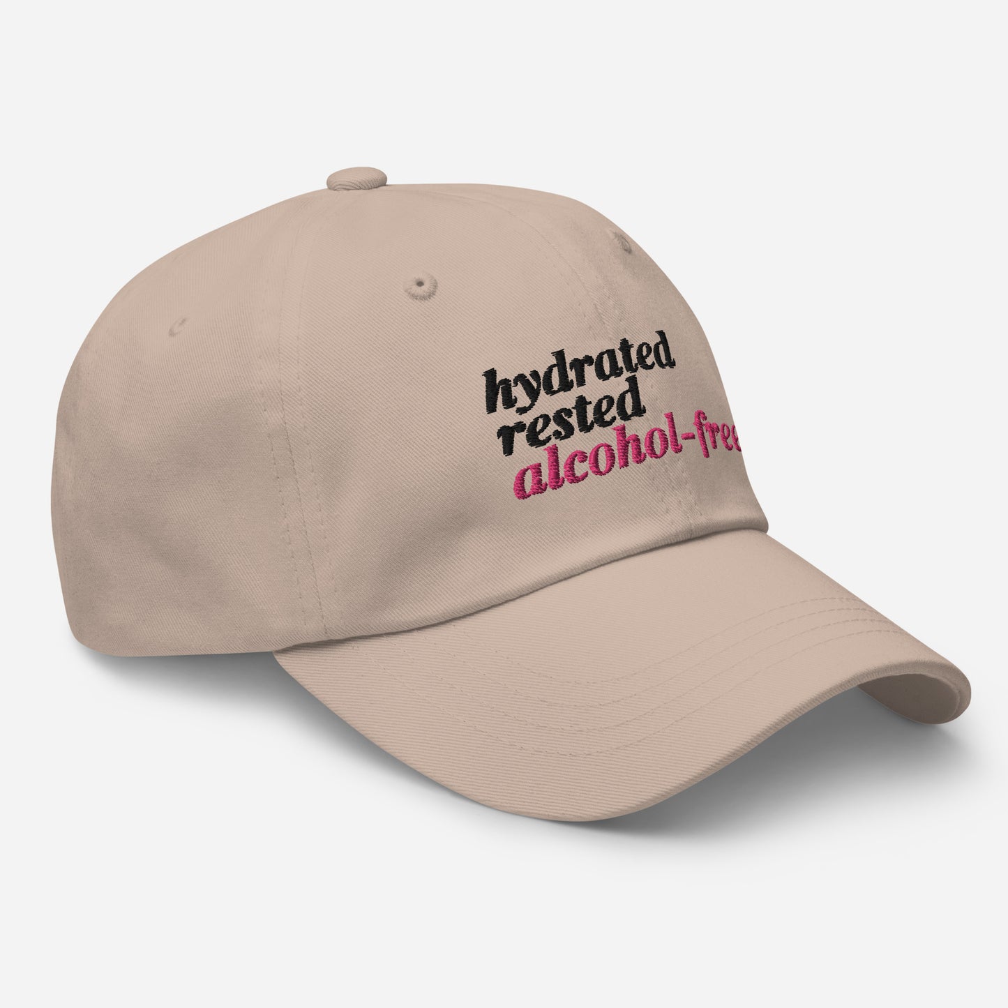 Hydrated, Rested + Alcohol-Free hat