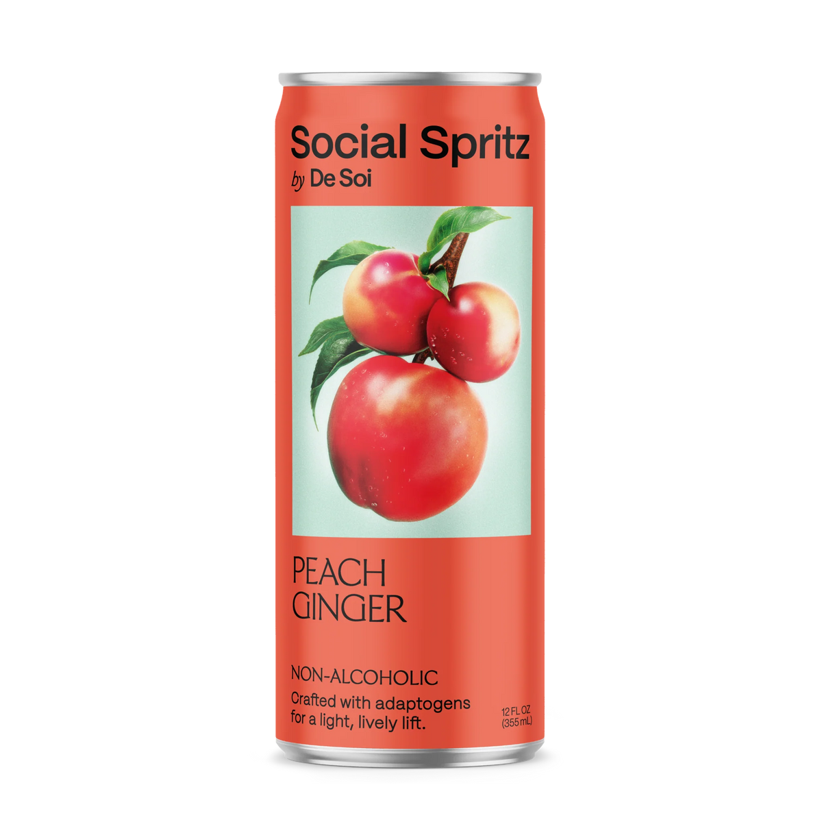 De Soi Social Spritz Peach Ginger | 4-pack