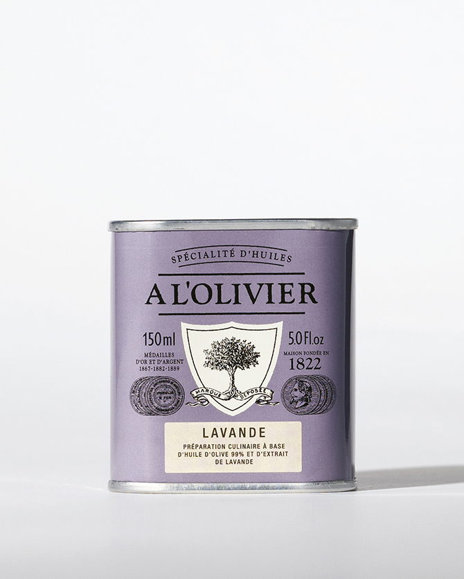 Lavender Aromatic Olive Oil, A L'Olivier 150ml tin