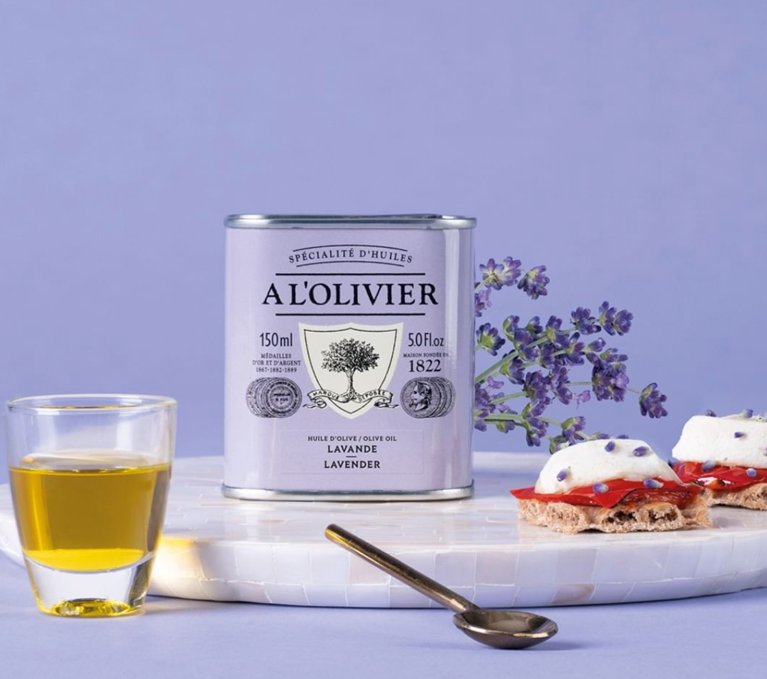 Lavender Aromatic Olive Oil, A L'Olivier 150ml tin