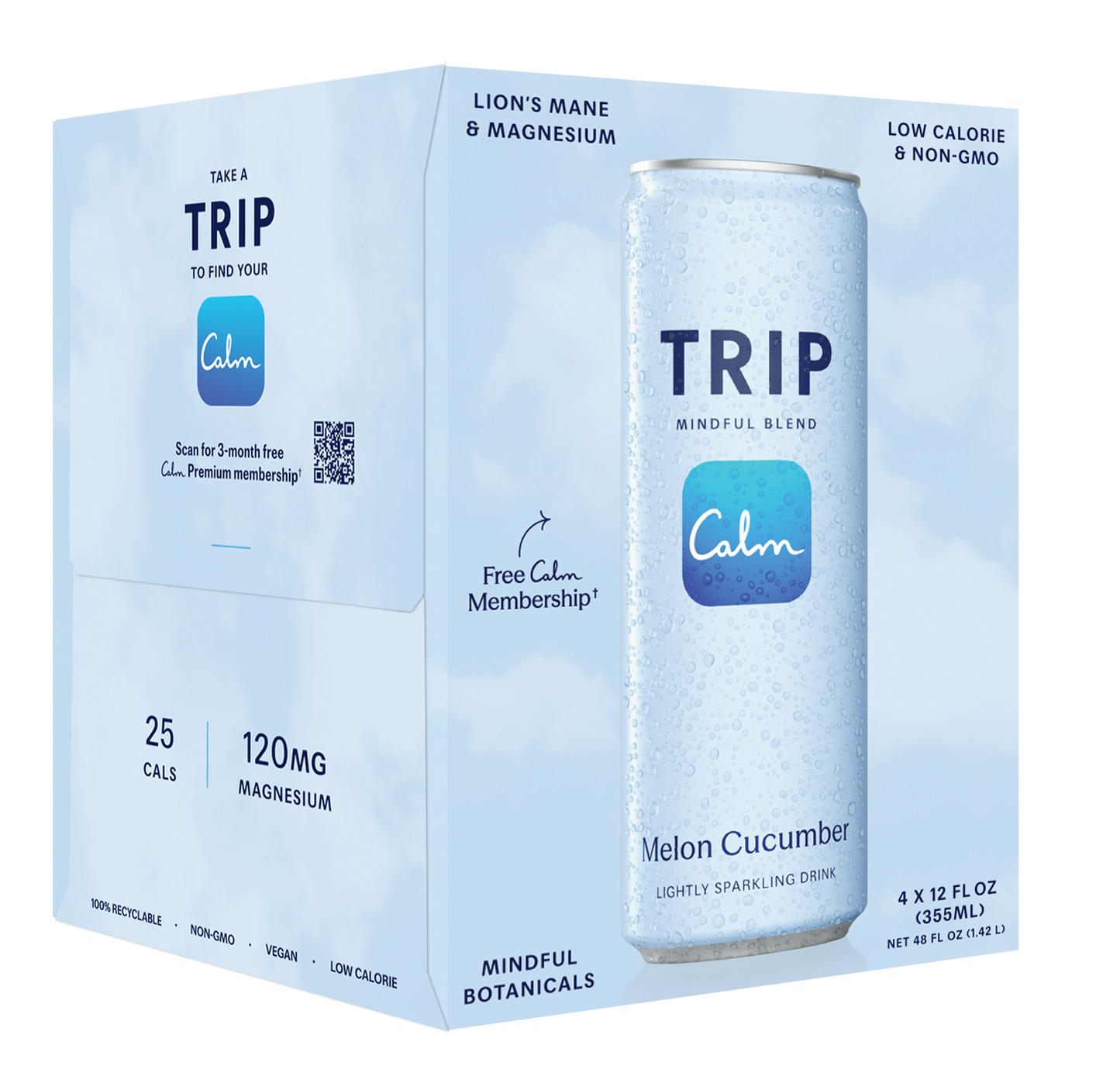 TRIP - Mindful Blend Melon Cucumber 4 pack (6 x 4 packs)