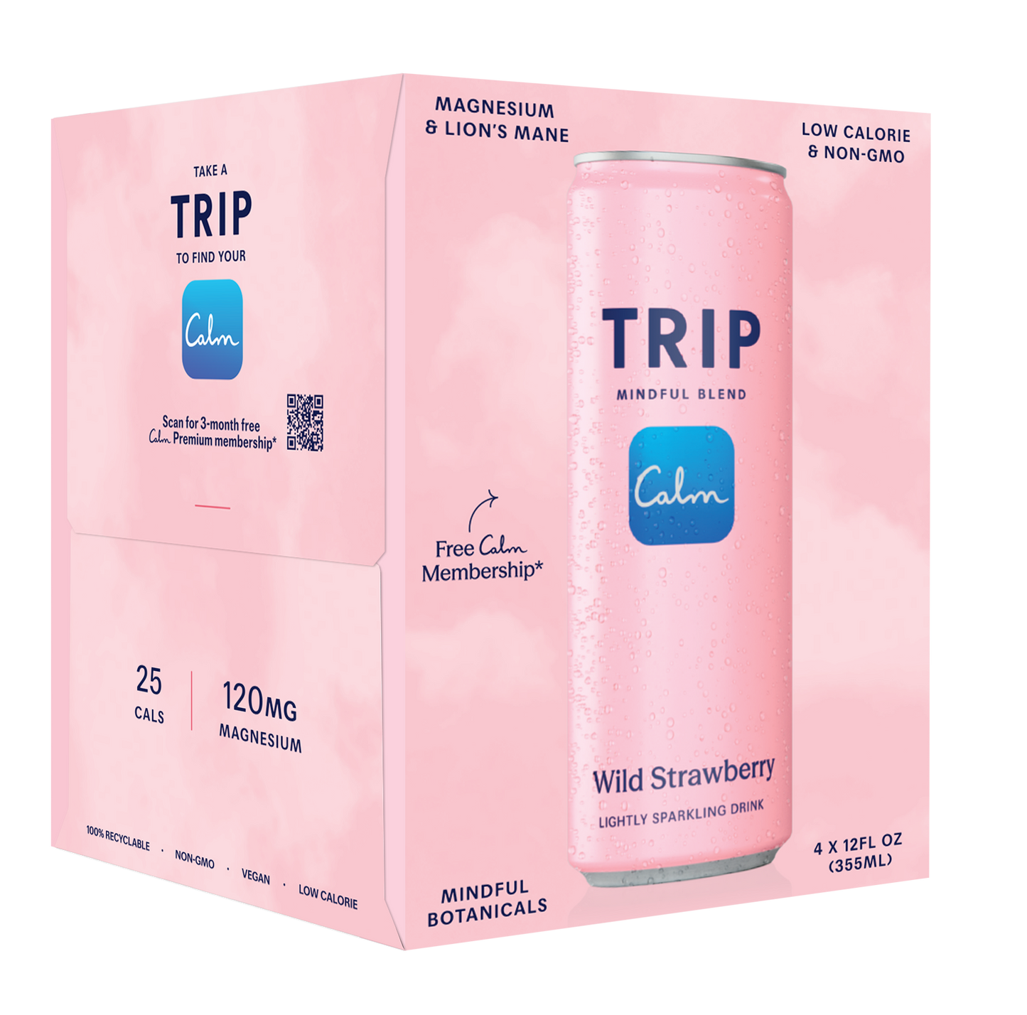 TRIP - Mindful Blend Wild Strawberry 4 pack (6 x 4 packs)