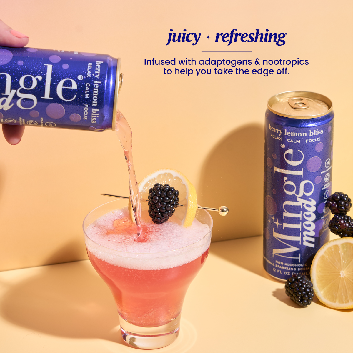 Mingle Berry Lemon Bliss Functional Beverage | 4-pack