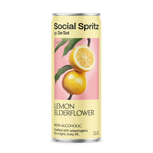 De Soi Social Spritz Lemon Elderlflower | 4-pack
