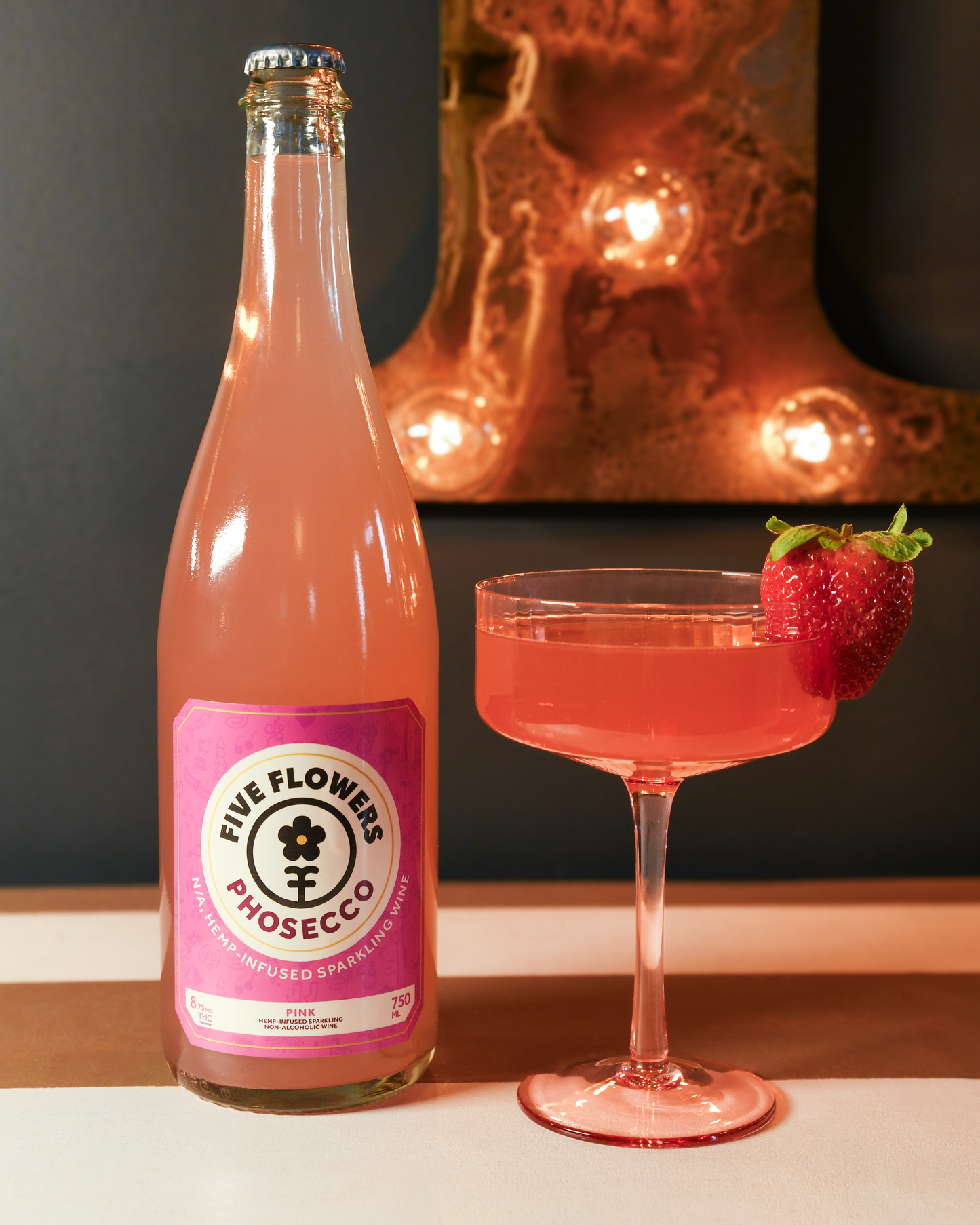 Five Flowers Phosecco Pink
