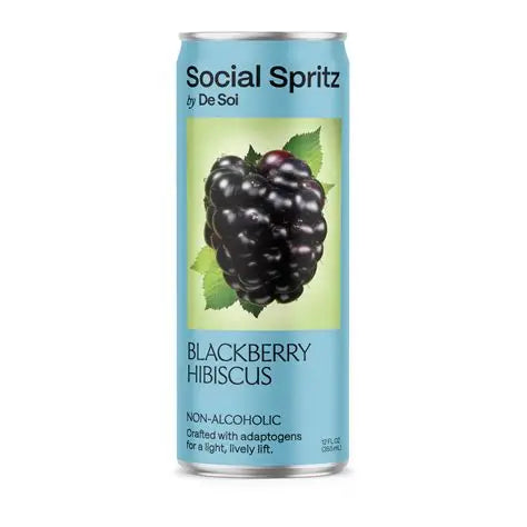 De Soi Social Spritz Blackberry Hibiscus | 4-pack