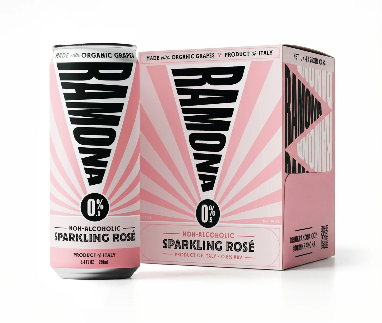 Ramona Non-alcoholic Sparkling Rosé | 4-pack