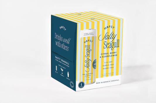 Hapsy Salty Seagull Non-alcoholic Cocktail | 4-pack