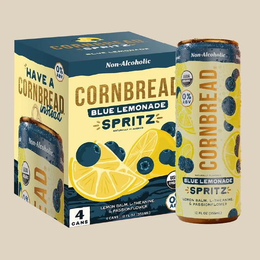 Cornbread NA Spritz Blueberry Lemonade | 4-pack