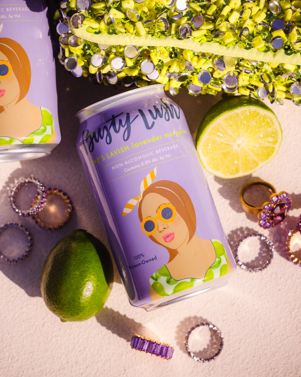 Busty Lush She's Lavish Lavender Margarita | 4-pack