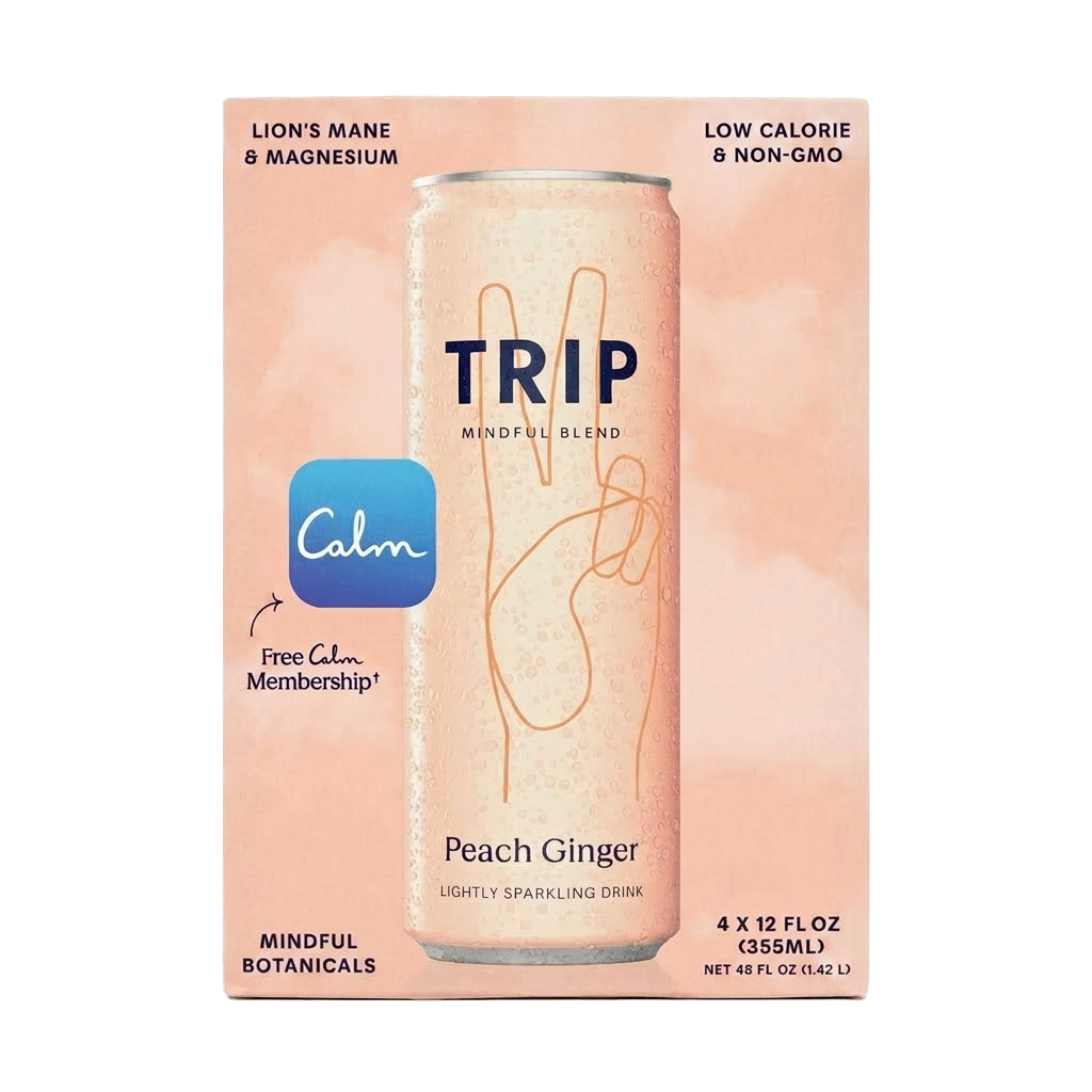 TRIP - Mindful Blend Peach Ginger 4 pack (6 x 4 packs)